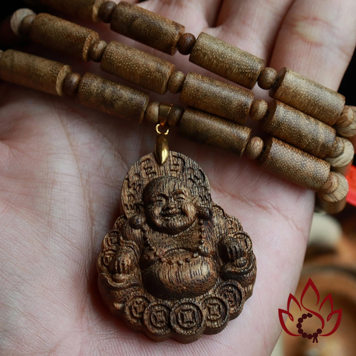 Dây Chuyền Trầm Hương Trụ Trúc | 8 Ly | Trầm Tốc Kiến Tự Nhiên Lâu Năm